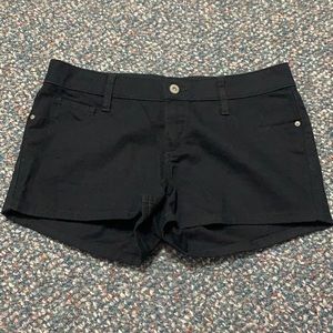 Black Jean shorts